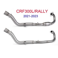 Slip-on Exhaust 51mm For Honda CRF300Rally CRF300L CRF300 2021 2022 2023 Motorcycle Full Systems Exh