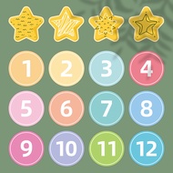 Color Number Stickers Macaron Restaurant Hotel Dining Table Number Stickers Contestant Number Sticke
