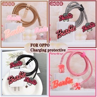 Barbie Pattern OPPO Charger Protector 30w 33w 65w 67w 80w 100w realme C53 Reno 7z 5g/9 pro/oppo a76 pro/a11/a32 Android Type C Charger Case for reno 8T/8T 5G/k10/k10 /