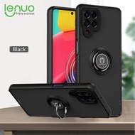 Lenuo Anti-fall Fashion Protective Phone Case For Samsung Galaxy M54 M53 5G M33 M14 A53 A52 A33 A32 A22 A12 Casing Multifunction Car Magnetic Shockproof With Ring Stand Back Cover