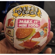 Miniverse make it mini food burger edition