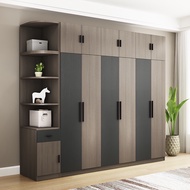 Modular Wardrobes Brown Wardrobe 2/3/4/5/6/8 Doors Economy Wooden Wardrobe
