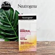 Neutrogena _ Purescreen Mineral Invisible Daily Defense Face Liquid Sunscreen SPF30 40ml ครีมกันแดดส