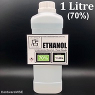 Ethanol 70% Sanitizer Food Grade Undenatured Ethyl Alcohol Potable Alcohol Disinfectant 消毒 乙醇 1 Litr