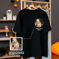 Personalized Y2K Photo & Text Customized, Plus Size Halloween & Spring/Summer T-Shirt Customization,