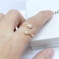 Pandora Diamond Rose Gold Adjustable Female Ring 724