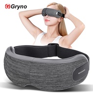 Gryno Eye Massager Portable Cordless Heated Bluetooth Compression Airbag Massage Eye Mask Machine fo