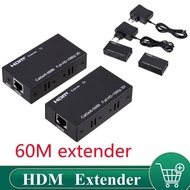 60M HDMI Extender Single RJ45 LAN Network Cat 5e/6 Converter Adapter HDTV OVER Ethernet 60 Meter