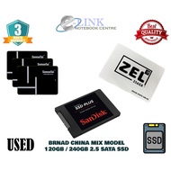 ( M.2 Sata or 2.5” Disk SSD Mixed Brand Used ) 32GB 64G 128GB 256GB 512GB SOLID STATE DRIVE 2.5'' M.