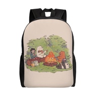 We Bare Bears Versatile Backpack Washable casual style School Student Backpack Trendy Oxford Cloth Computer Bag Unisex