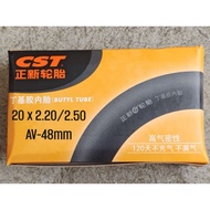 [ORIGINAL] CST 20 x 2.20/2.30/2.40/2.50 AV 48mm BMX Tube Bicycle Tiub Basikal
