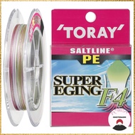 TORAY PE Line Saltwater Super Eging F4 150m Multi-Color Options