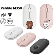 M350 Pebble Wireless Mouse Silent Mouse Bluetooth And USB Dual-Connectivity Mouse