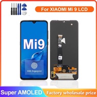 จอแสดงผล Super AMOLED สำหรับ Xiaomi Mi 9จอแสดงผล LCD หน้าจอสัมผัส Digitizer ประกอบกับกรอบสำหรับ Xiaomi Mi 9 Mi9หน้าจอ LCD