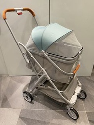 BNDC DOOGO BELLO 籃車可分離 型格淺灰色 小型 中型 狗車 寵物車 唐狗 可載多隻寵物 細狗 小狗 pet car dog Bello pet car pets stroller 實用