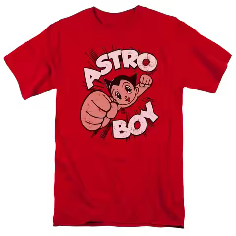 Astro Boy Flying T Shirt Mens Licensed Cartoon Merchandise Red