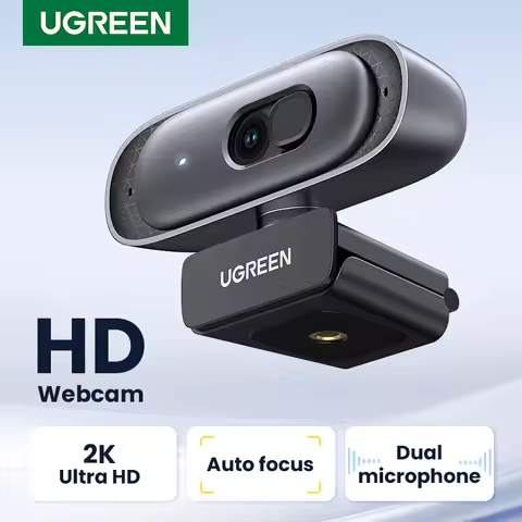 UGREEN USB Webcam 2K HD Mini Webcam For Laptop Computer Web Camera Dual Microphones for Youtube Zoom