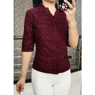 SHOOPI ATASAN BLUS katun bolong/BLOUSE KATUN BANGKOK LEHER RIMPLE