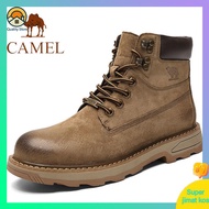 camel active camel shoes men Camel Camel Genuine Lelaki Kasut Kulit Tinggi Tinggi Booting Boots Trend Fesyen Wild British Outdoor Martin Boots Lelaki