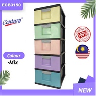 5 Tier Drawer Century Cabinet ECB3150 Almari Baju 5 Tingkat Cupboards &amp; Cabinets Almari Plastik Laci Storage Box 抽屉收纳柜