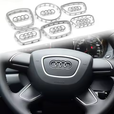 ABS Car Steering Wheel Badge For Audi A6L Q7 Q3 Q5 A7 2005-2024 A5 A3 A4L A8L 2005-2016 A8 Q5L Q8 20