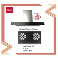 Teka DHW90 TO Hood (1800m3/h) + Built In Hob Gq73 2G AI AL TR (4.2KW)