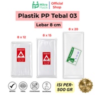 PP Plastic Width 8 Thickness 03 8x12 8x15 8x20 Plastic Bags TransparentBENING