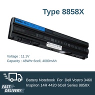 (ส่งฟรี รับประกัน 1 ปี) แบตเตอรี่ โน๊ตบุ๊ค Battery Notebook Dell Vostro 3460 Inspiron 14R 4420 6Cell