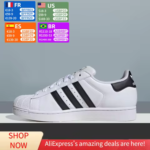 ADIDAS Originals Superstar 2 Comfortable and minimalist thin sole Comfortable and versatile Unisex s