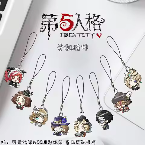 8pcs Identity V Mary [6th Anniversary] Norton Campbell Fiona Gilman Mobile Phone Lanyard Chain Phone