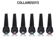JQD ​6Pcs ​Ebony Bridge Pins, ​Ebony ​Replacement Parts ​Guitar Bridge Pin, Durable ​Abalone Dot Inl