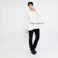 [✅Baru] Baju Koko Jaquard Dewasa Putih Bordir Premium Baju Koko Pria