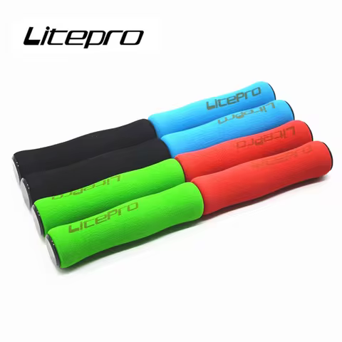 Litepro Mountain Bike Handlebar Sponge Grips Universal Double Pass Comfortable Shock Folding Bicycle