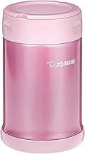 Zojirushi SW-EAE50PS Stainless Steel Food Jar 16.9 -Ounce/0.5-Liter Shiny Pink