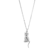 Monkey Silver Necklace 生肖系列 猴子動物純銀項鍊 送禮推薦