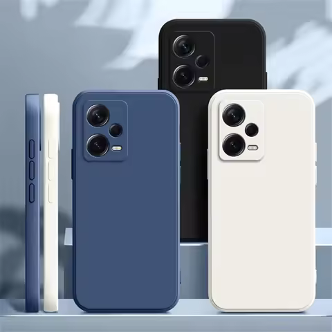 For Xiaomi Redmi Note 12 5G Square Silicone Case for Xiaomi Redmi Note 12 Pro Plus 5G Fundas Redmi N