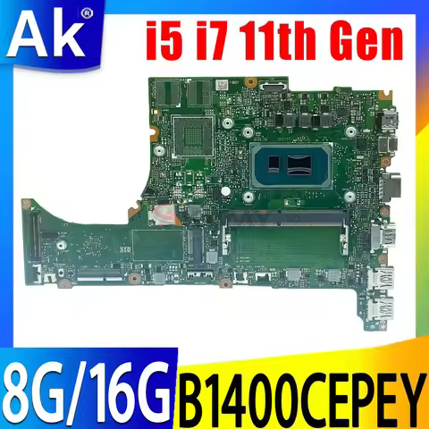 Shenzhen B1400CEPEY For ASUS ExpertBook B1 B1400CEP B1400C Laptop Motherboard with i5 i7 11th Gen CP
