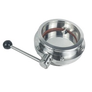 ISO high vacuum butterfly valve ISO63 ISO80 ISO100 internal welding flange butterfly valve 304 stain