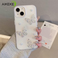 Sweet 3D Pearl Butterfly 2 in1 Phone Case For Samsung Galaxy S22 S24 Plus Ultra FE F23 F14 M12 F12 M