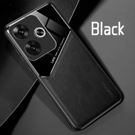 PU Retro Matte Leather Texture Phone Case For Xiaomi Poco F6 Redmi Turbo 3 Turbo3 RedmiTurbo3 Casing