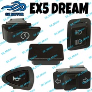 Honda EX5 DREAM 110 EX5 DREAM 110 Fi Button Starter Horn Hi Low Signal Cover Switch / Butang Lampu L