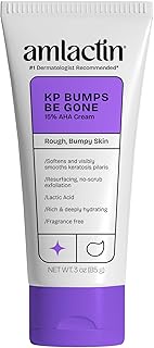 AmLactin KP Bumps Be Gone Hydrating Cream, Moisturizing Cream For Rough and Bumpy Dry Skin, 3 Oz Tub