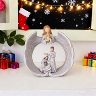 Christian Home Decor Statue Wing-Angle Mother Father Son Sculpture Statue Chapel Altar Decoration