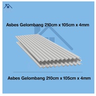 BERKUALITAS ASBES GELOMBANG | ASBES GELOMBANG 210cm x 105cm x 4mm