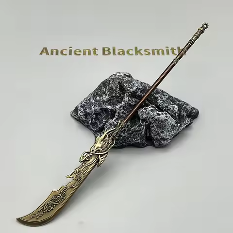 22cm Azure Dragon Crescent Glaive Wo Long: Fallen Dynasty Guan Yu Game Peripherals 1:6 Ancient Chine