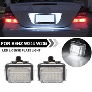 For Mercedes Benz W204 W205 W212 W216 W218 W221 CLA W222 W231 W166 R172 C117 2PCS LED License Number