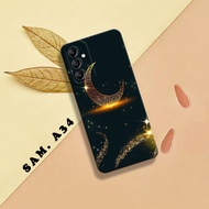 HP Phone Case - Samsung A34 - Phone Case - Samsung A34 - External_acc - Moon Motif Case - Fashion Ca