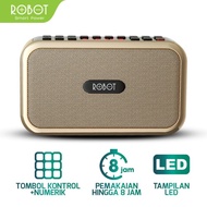 Robot RB200 Bluetooth Speaker With Number Keys &amp; LED Speaker Al-Quran
