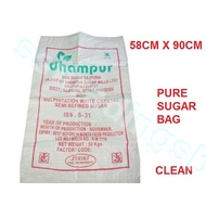 SUGAR BAG / PP WOVEN SUGAR BAG / 50KG PURE SUGAR BAG / RECYCLE SUGAR BAG / BAG GUNI / BAG GUNI SAMPA