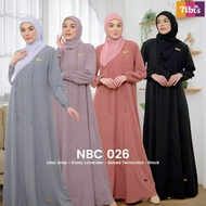 Nibras Gamis NBC 026 (Lilac Gray, Dusty Lavender, Terracotta, Black) NBC26